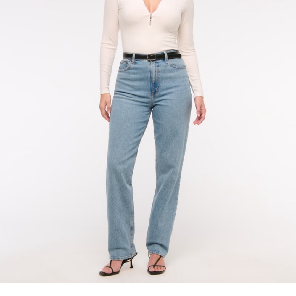 Abercrombie & Fitch Blue Straight Leg Jeans